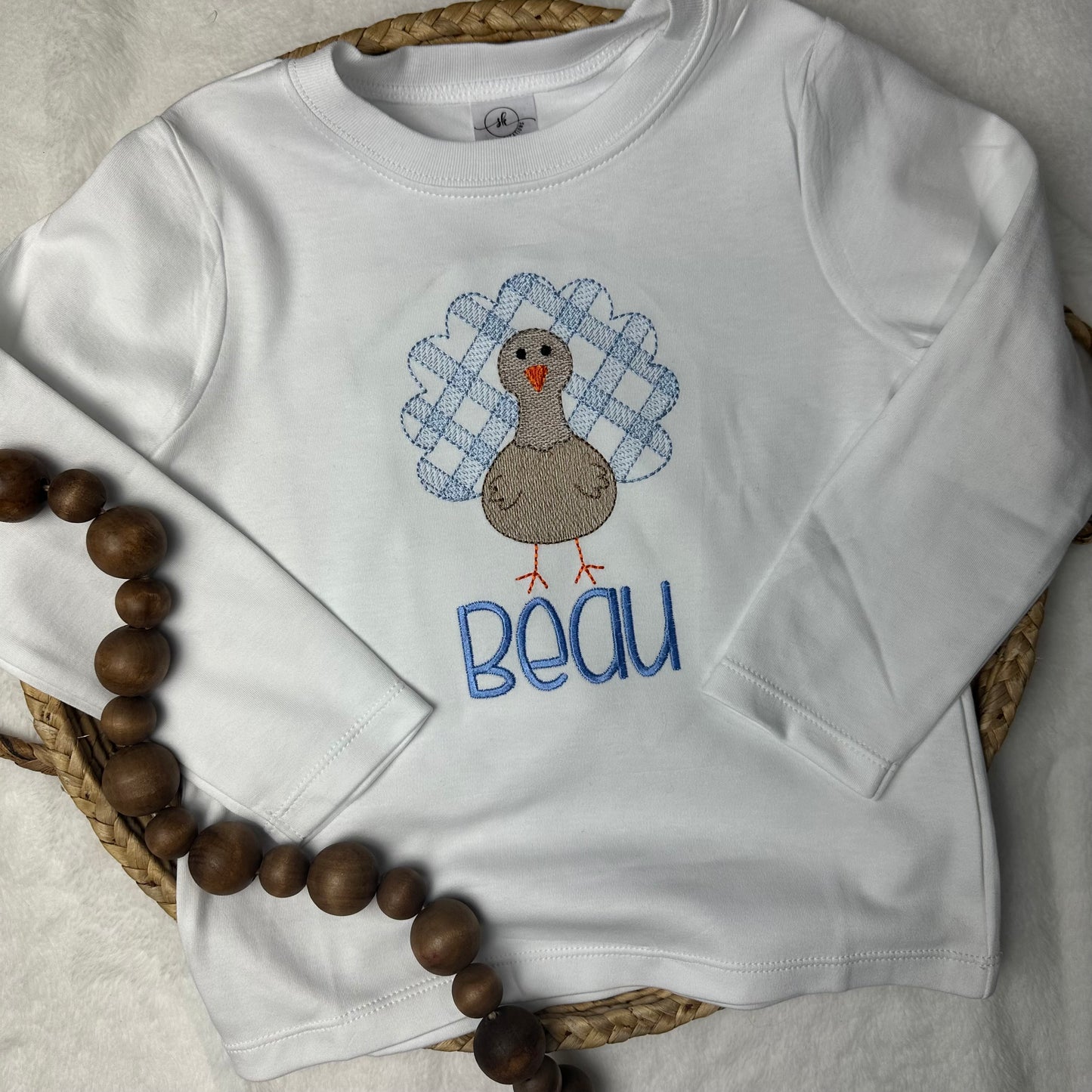 Gingham Turkey Tee