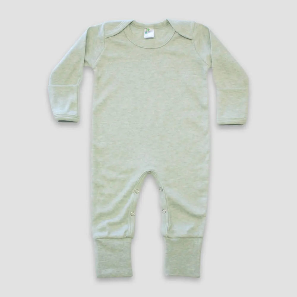 0/3m Sage Green Romper & Hat Set