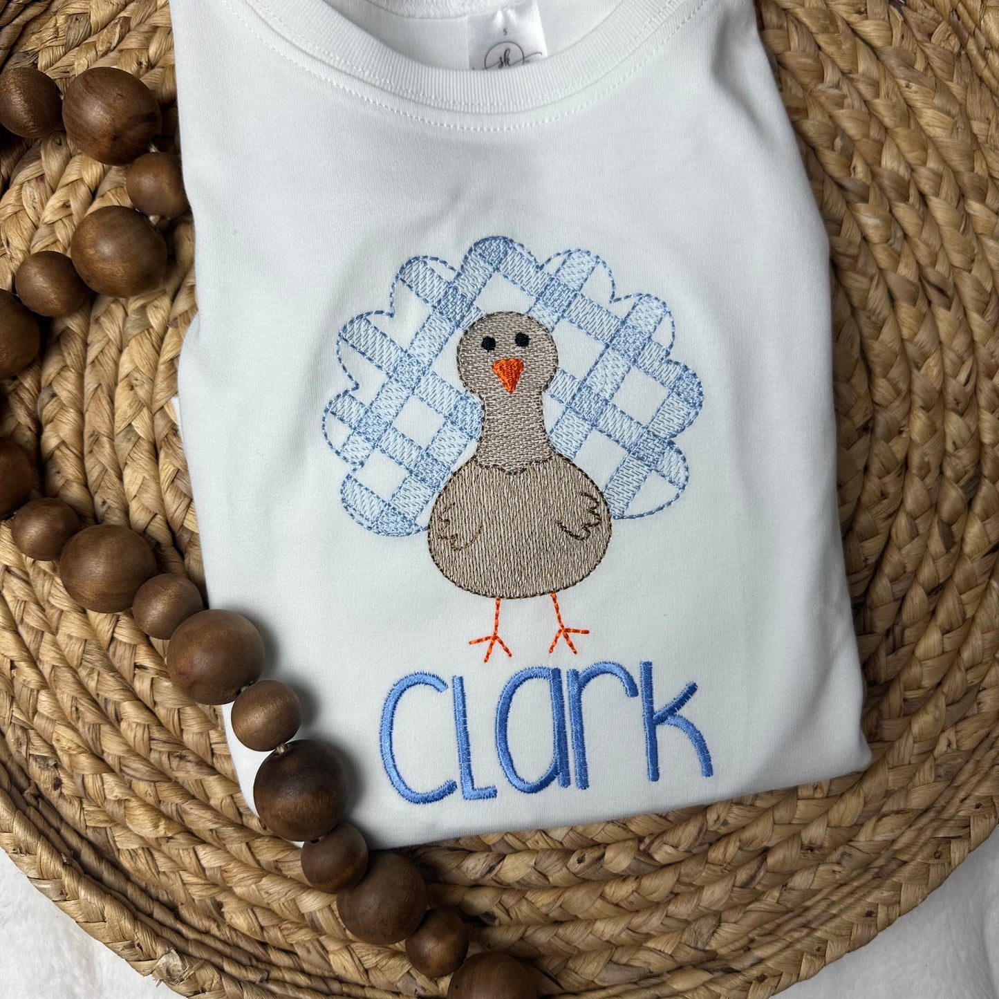 Gingham Turkey Tee