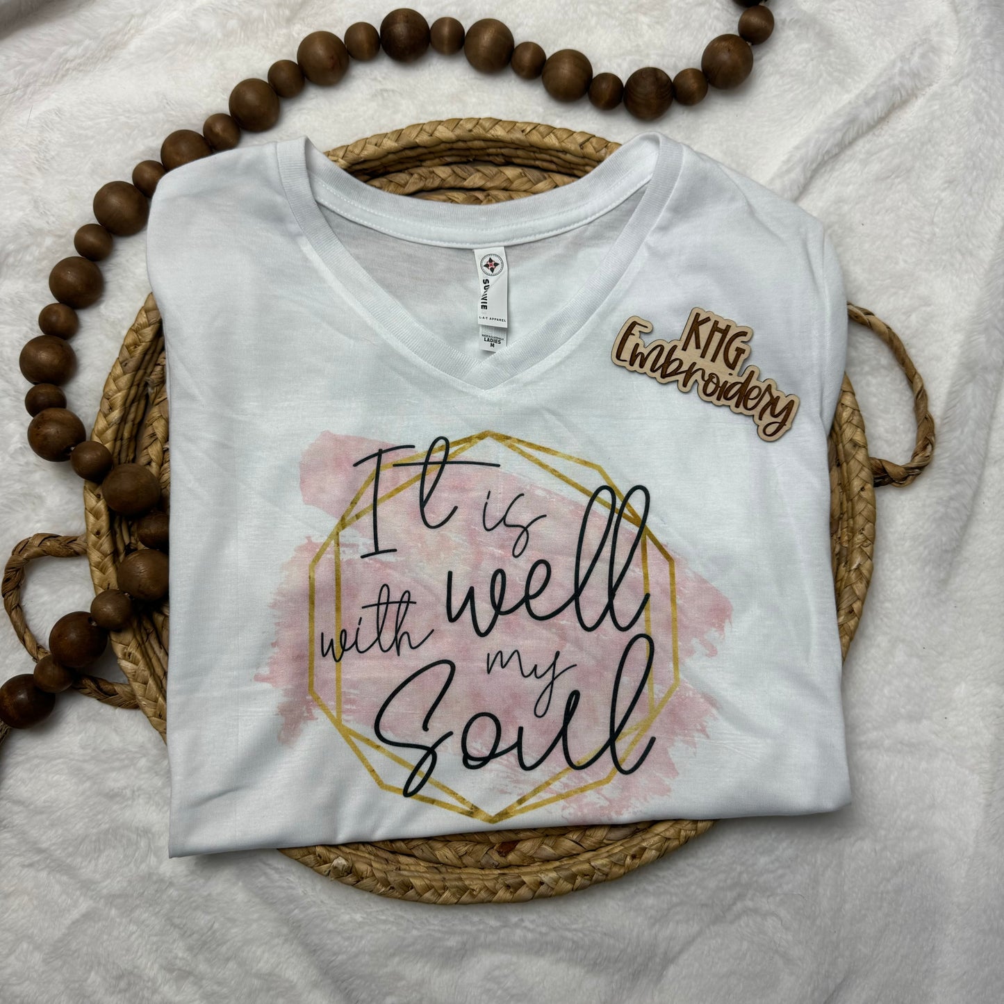 Medium “It Is Well” V-Neck