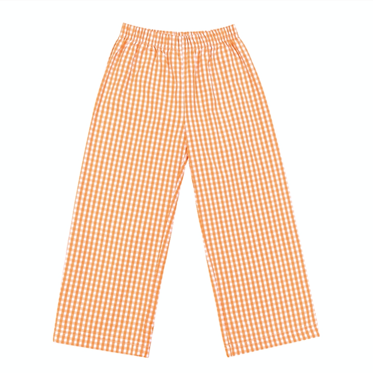 Orange Gingham Pants - Coordinating