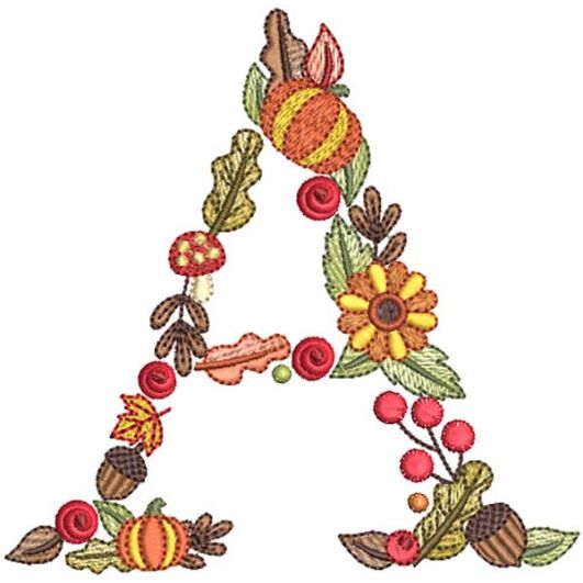 Autumn Floral Font