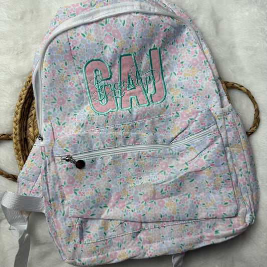 Floral Backpack & Lunchbox