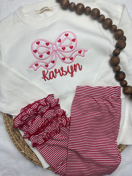 Valentine’s Bow Sweater