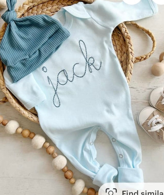 0/3m Blue Romper