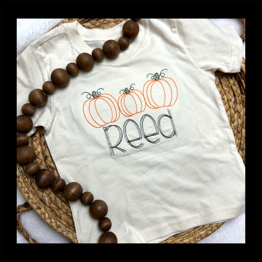 Stitched Pumpkin Trio