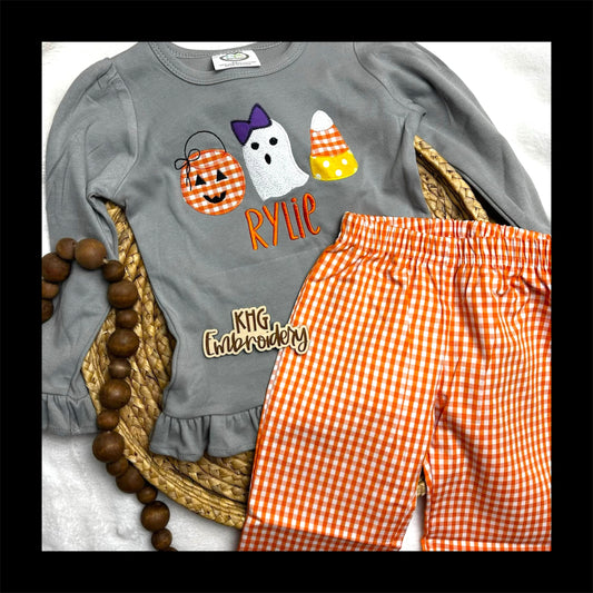 Trick-or-Treat Trio Applique