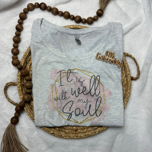 Large “It Is Well” Dolman T-Shirt