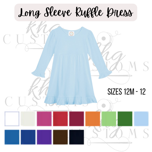 Long Sleeve Ruffle Dress