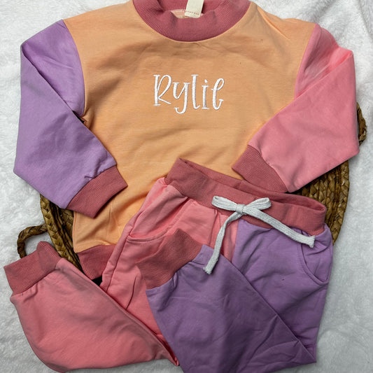 Color Block Jogger Set