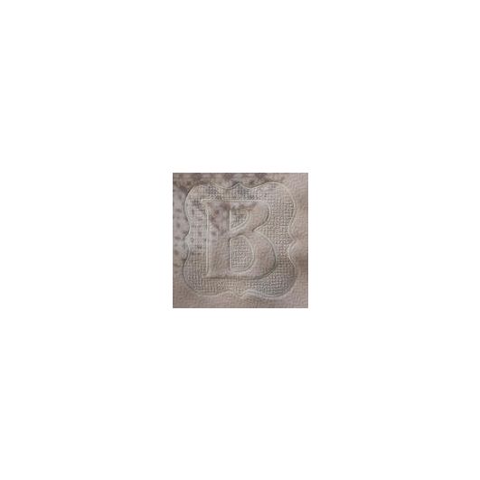 Embossed Frame Block Initials