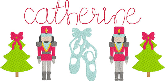 Nutcracker Sketch - Traditional Colors