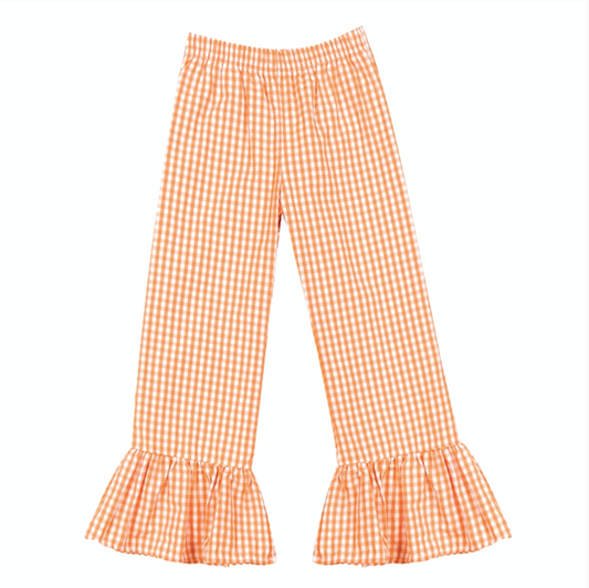 Orange Gingham Pants - Coordinating