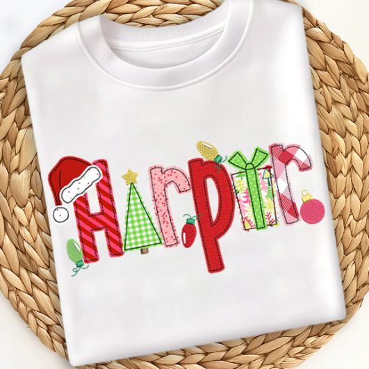 Holiday Applique Font Embelishments