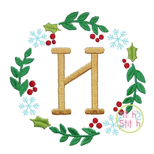 Holly and Snowflake Frame