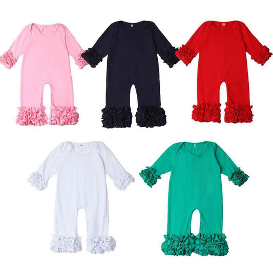 *IN STOCK* Hicks Blanks Long Ruffle Romper