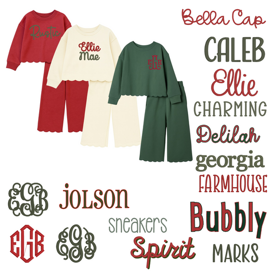 Girls Scalloped Set