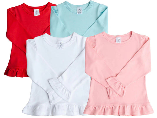 *IN STOCK* SK Blanks Long Sleeve Ruffle Shirt